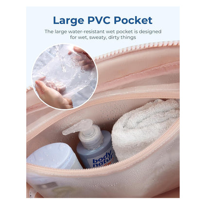 White Large Capacity Quilted Travel Tote Bag – shape and profile