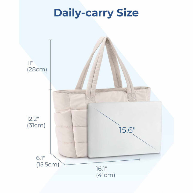 Black Large Capacity Nylon Tote Bag for Women – product detail