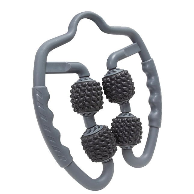 Grey Set of 2 Foam Roller Ring Leg Massagers