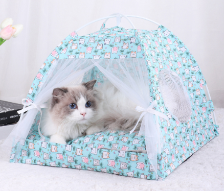 M 40 40CM 10 Catties Within The Pet Blue Cat Cooling Summer Pet Tent