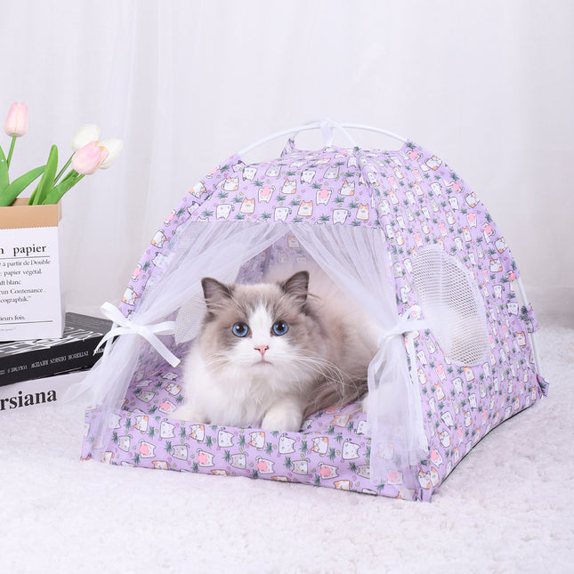 M 40 40CM 10 Catties Within The Pet Purple Cat Cooling Summer Pet Tent