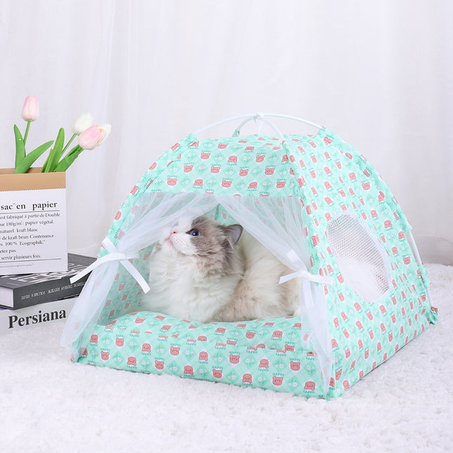 M 40 40CM 10 Catties Within The Pet Green Bear Cooling Summer Pet Tent