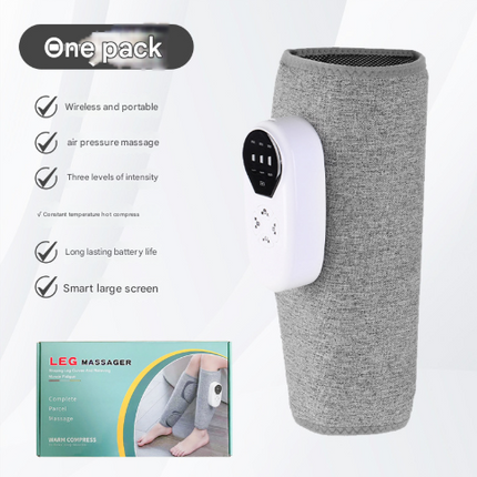[One Pack] Three Modes + Three Vibrations + Three Heat Packs Multifunctional Electric Leg Massager with Air Wave Technology and Heat Therapy - 55x30x0.2cm