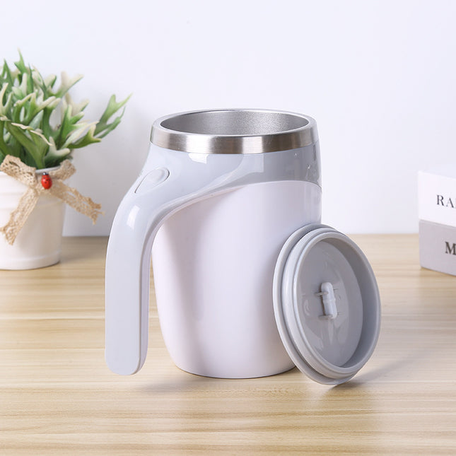 White USB Rechargeable Automatic Stirring Mug