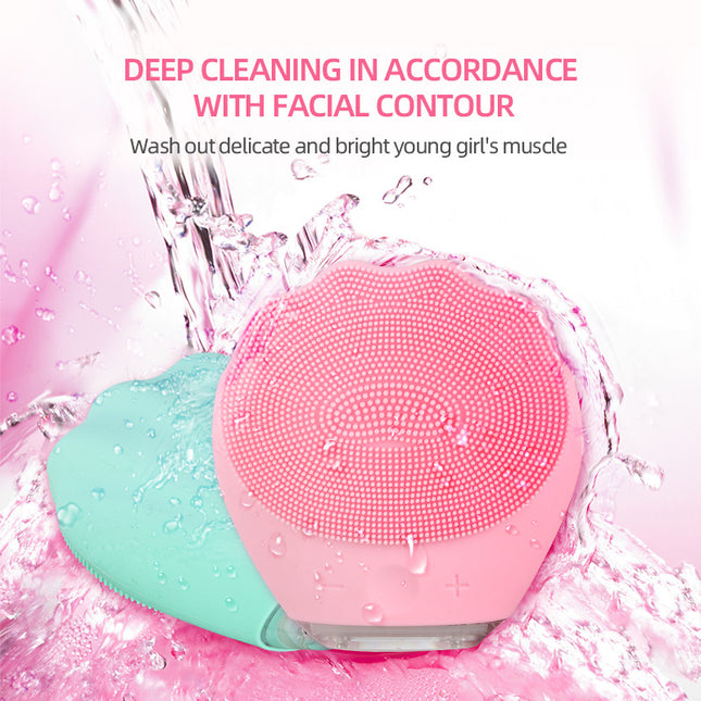Pink Electric Silicone Facial Cleanser – product detail