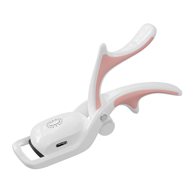 White USB Rechargeable Electric Heated Eyelash Curler