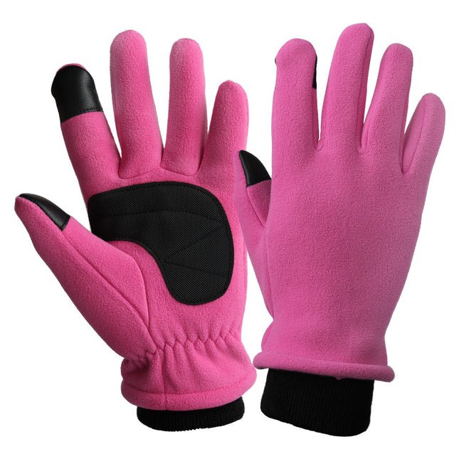 XS Pink Warm Windproof Touchscreen Gloves