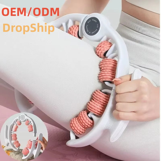 Green 360 Degree Clamp Leg Roller Massager – product detail