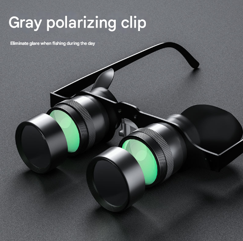 10x Telescope Plus Grey Polarised Lens 10x HD Fishing Binocular Glasses