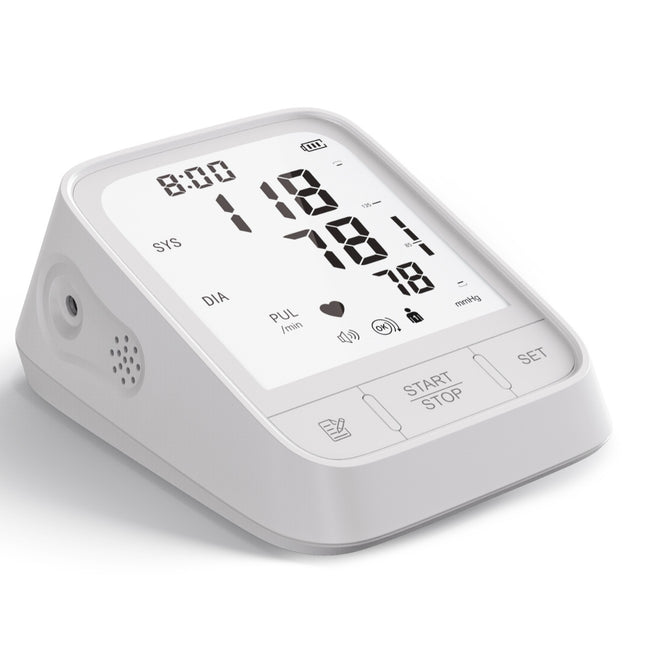 White Smart Upper Arm Blood Pressure Monitor