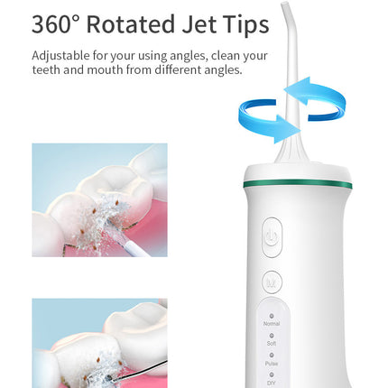 White Home Electric Oral Irrigator – shape and profile