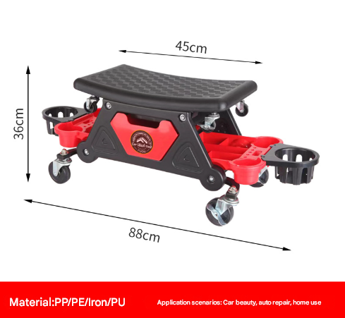 Divided Cup Holder Auto Repair Polishing Stool