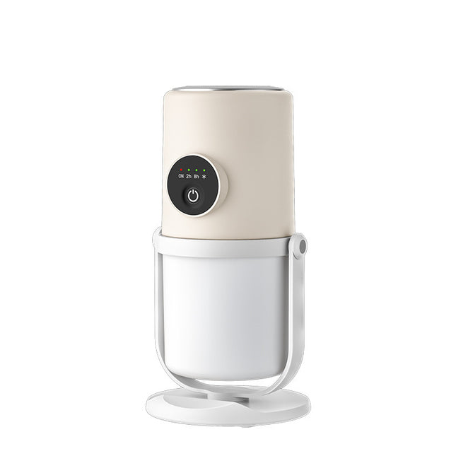 Beige Plus Base ortable Desktop Dual-Spray Humidifier with Air Purification for Office and Bedroom