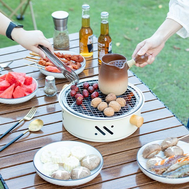 Portable 28cm Stainless Steel Barbecue and Tea Furnace – product detail