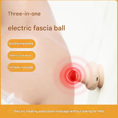 Green Stone Plus Hot Compress Silicone Fascial Massage Ball with Suction – product detail