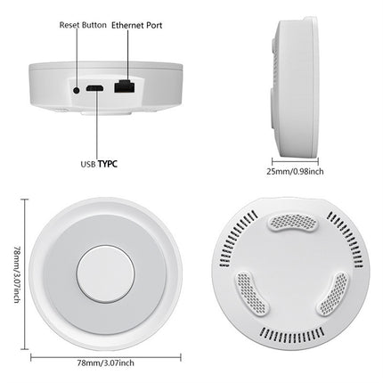 Apple HomeKit Compatible Dual-Mode Wired Tuya Zigbee Gateway