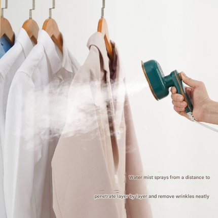 White Mini Handheld Steam Iron - Portable Garment Steamer