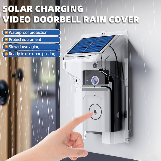 Transparent Rain Cover Plus Doorbell Combination HD Wireless Video Doorbell with Long-Lasting Battery