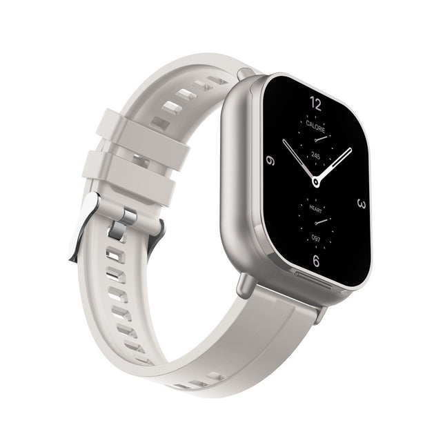Silver 2-in-1 Bluetooth Smartwatch with Integrated Earbuds for Sports V888-ELOSUNG28582