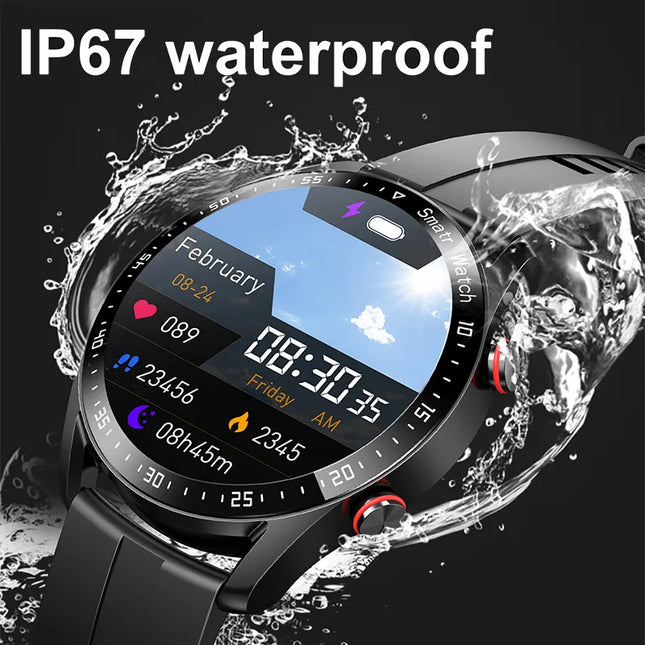 Silver Silicone Business Smartwatch with ECG and PPG Monitoring – product detail