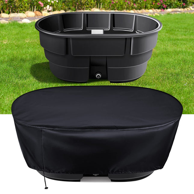 100 Gallons(53'Lx31'Wx25'H) Outdoor Gallon Cover Sun Shade for Patio Pool and Water Tanks