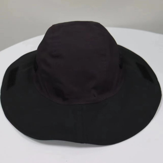 Dark Purple Autumn-Winter Waterproof Sun Hat with Fleece Lining and Wide Brim V888-ELOSUNG28621