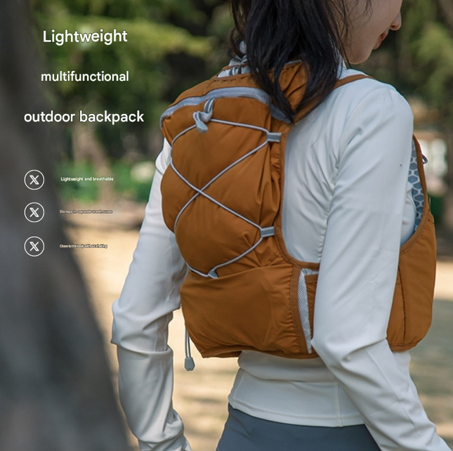 Grey Hydration Backpack for Trail Running Marathon and Cycling – product detail
