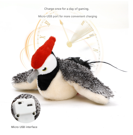 Penguins Electric Flapping Plush Cat Toy with Sound – product detail