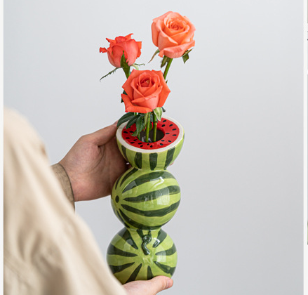 Watermelon Nordic-Style Minimalist Fruit and Flower Vase – product detail