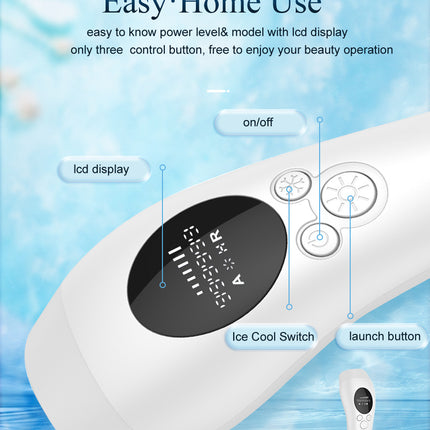 Pink Light Spot Beauty Hair Removal Device - Smooth Skin Solution