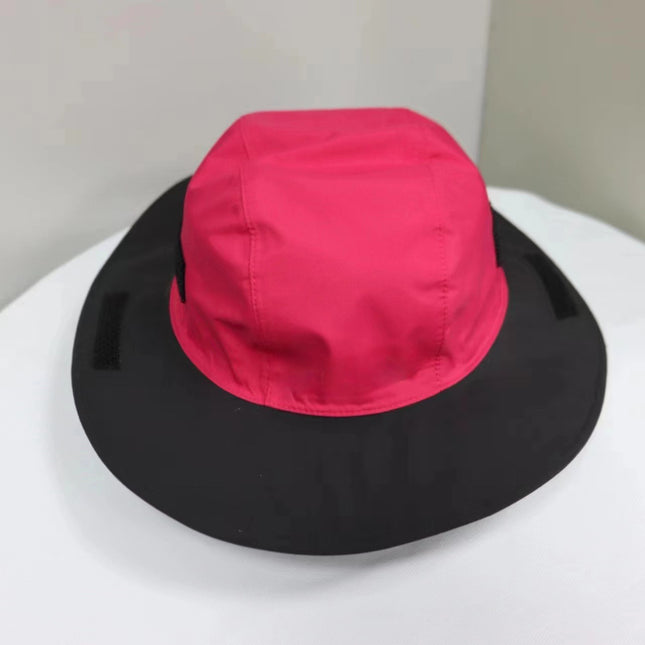 Rose Red Autumn-Winter Waterproof Sun Hat with Fleece Lining and Wide Brim V888-ELOSUNG28680