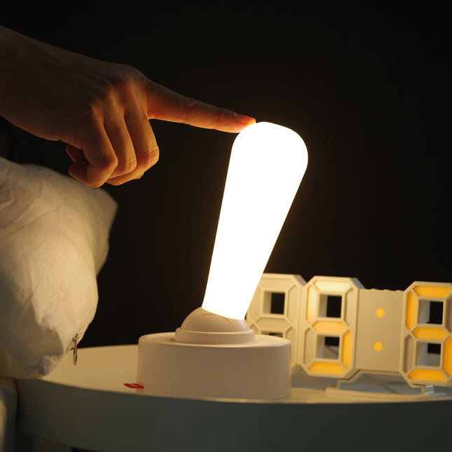 White Vintage Toggle Rechargeable Night Light – product detail