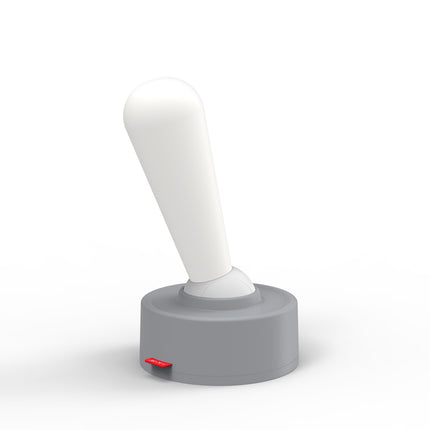 Grey Vintage Toggle Rechargeable Night Light - Minimalist Bedside Ambiance