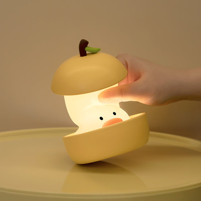 Yellow Colorful Duck Pear USB Night Light