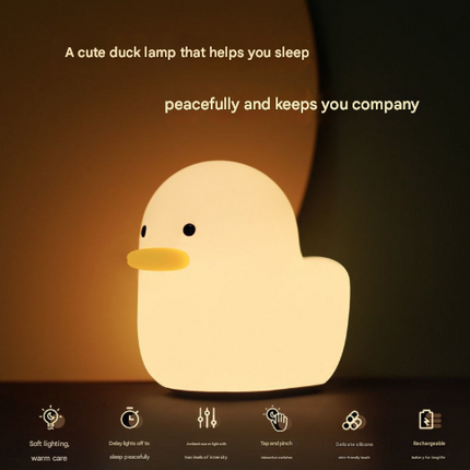 Ducky Silicone Tap-Tap LED Night Light – product detail