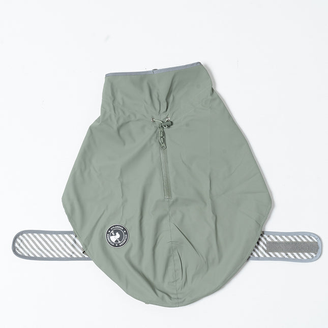 40 Green Waterproof Reflective Dog Raincoat for Small to Large Dogs V888-ELOSUNG28701
