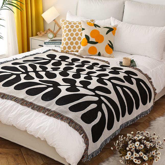 Black-white Vintage American Windline Blanket – product detail