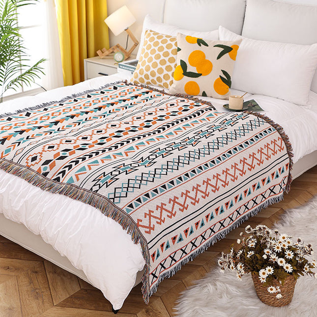 Claude Monet INS-Style Illustrated Line Blanket