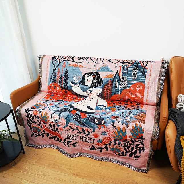 Gothic-Style Line Blanket