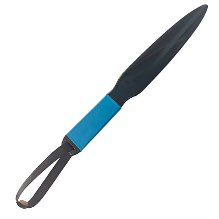 Blue Handle + Black Lanyard Heavy-Duty Dog Training Pry Stick for Large Breeds, 35 cm