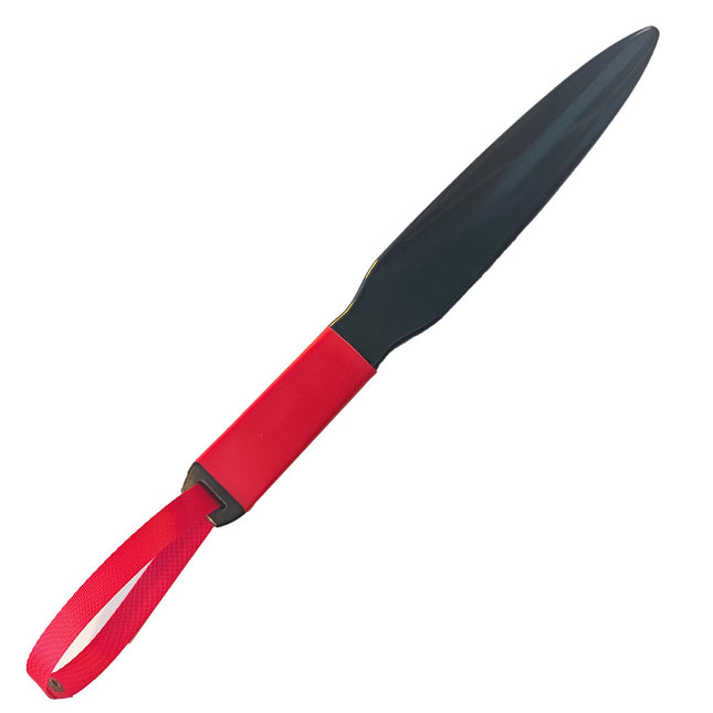 Red Handle Plus Red Lanyard Heavy-Duty Dog Training Pry Stick for Large Breeds 35 cm V888-ELOSUNG28803