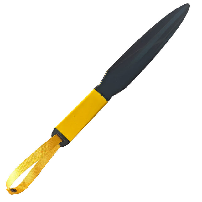 Yellow Handle Plus Yellow Lanyard Heavy-Duty Dog Training Pry Stick for Large Breeds 35 cm