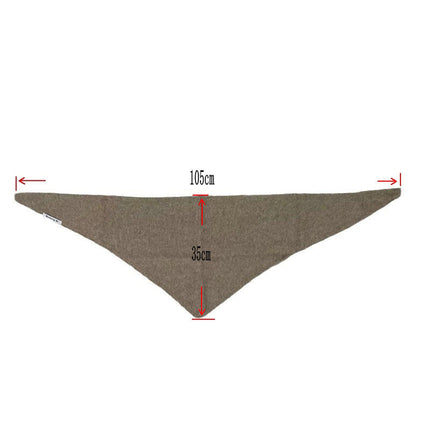 Orange Chic Wool Blend Knit Triangle Scarf - Versatile & Warm Fashion Accessory - 105 x 35cm