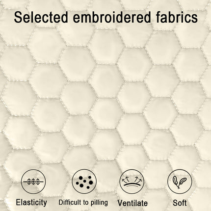 Beige Cozy Quilted Pet Carrier Backpack - Front Pack Sling for Cats & Small Dogs - Travel & Outdoor