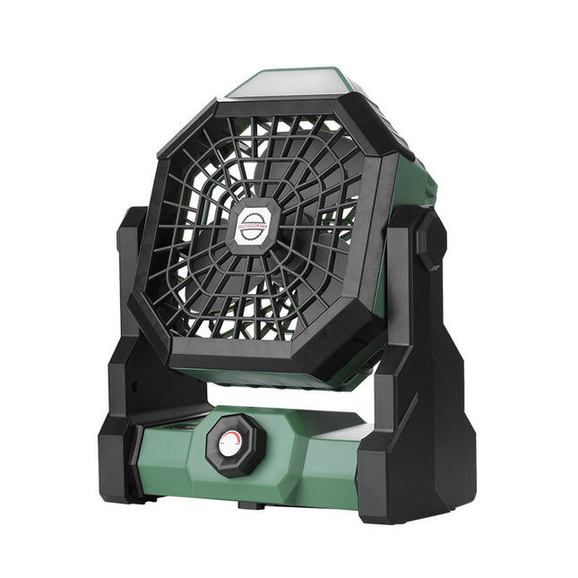 Black-green Portable USB Camping Fan with 7800mAh Battery and 3-Mode LED Lighting V888-ELOSUNG28859