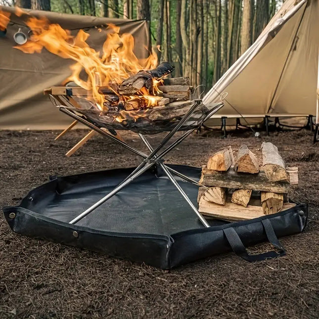 92 x 104 cm Hexagonal Double-Sided Silicone Fireproof Mat for BBQ and Camping V888-ELOSUNG28863