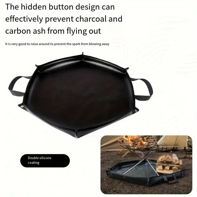 92 x 104 cm Hexagonal Double-Sided Silicone Fireproof Mat for BBQ and Camping – product detail