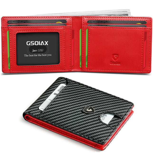 Men's Slim Leather Bifold Wallet
