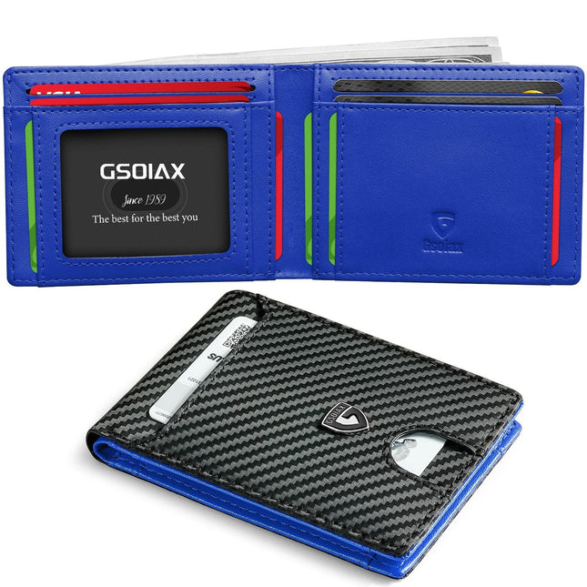 Men's Slim Leather Bifold Wallet