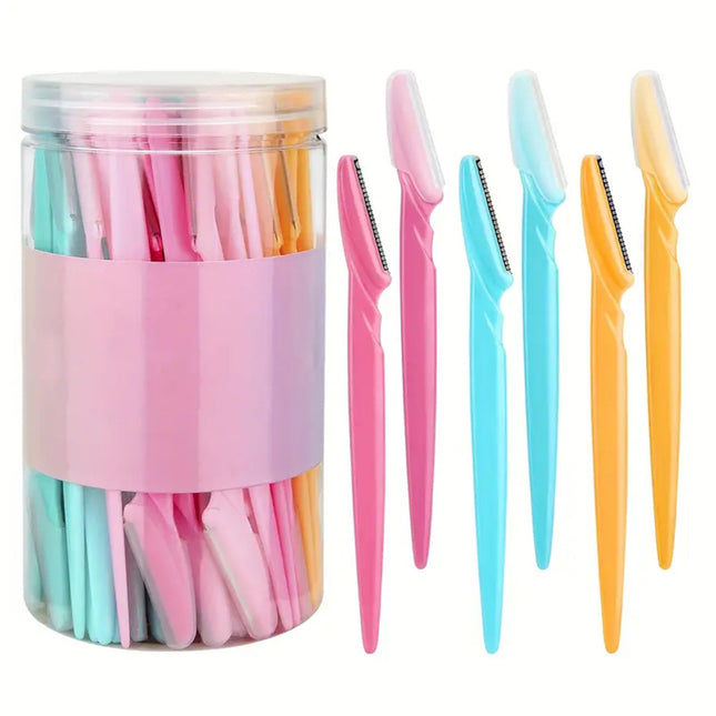 40-Piece Eyebrow Razor & Dermaplaning Tool Set(Colorful) V888-ELOSUNG29030
